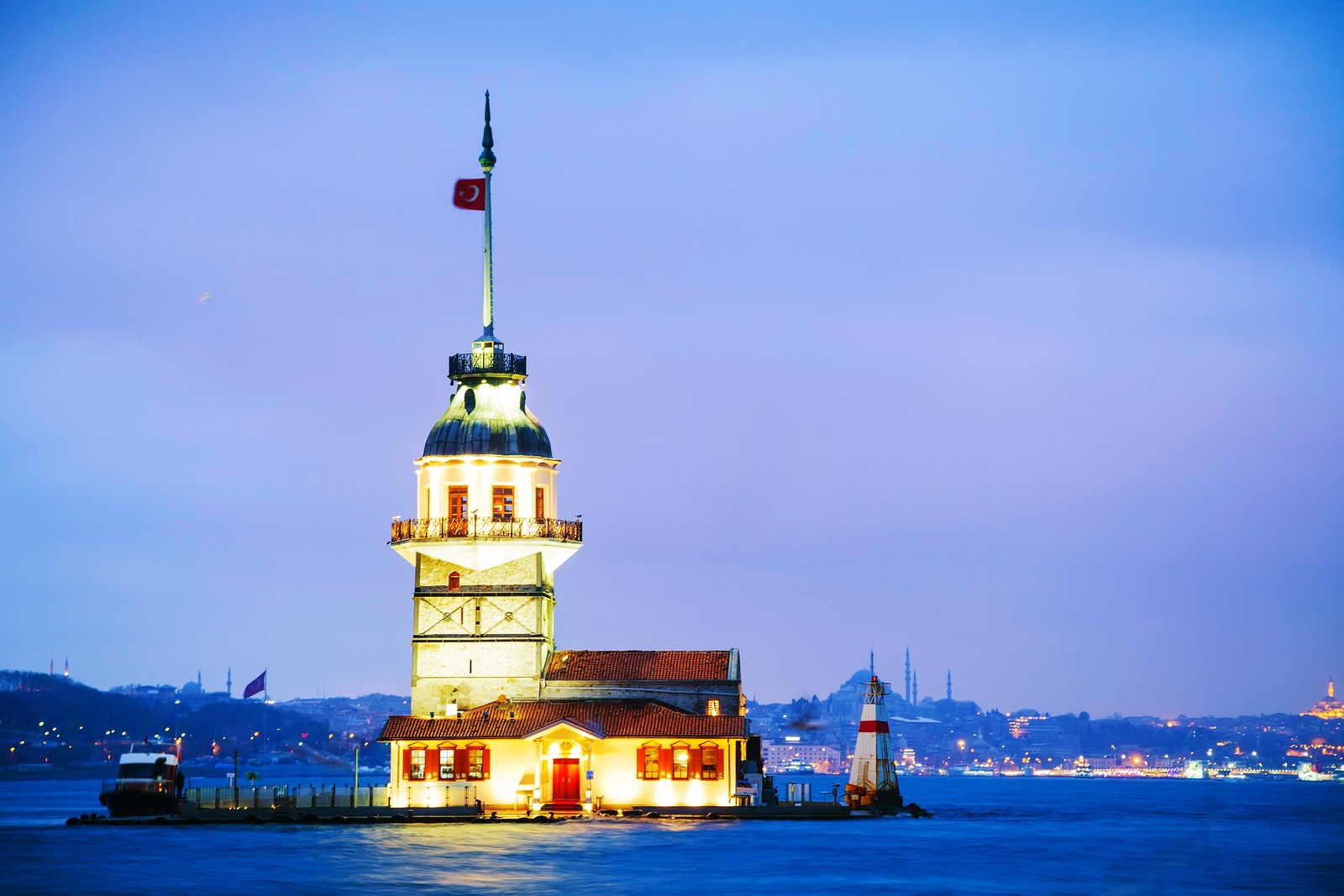 Maiden's island in Istanbul Turkey